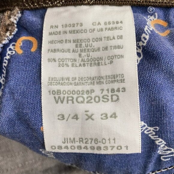 Wrangler Q Baby Brown Mid Rise Straight Leg Jeans 4 - Picture 4 of 15